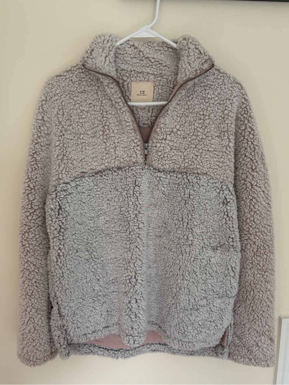 Thread and Supply teddy pullover jacket